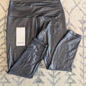 Lululemon Align 25" Shimmer Leggings NWT SZ 12 Dark Blue